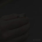 Angel Men's Gold Cross Tungsten Wedding Band 8mm