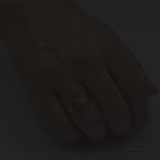 Gold Beveled Tungsten Wedding Band 6mm