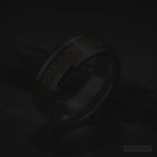 Dragon Lucky 8 Men's Gold Tungsten Wedding Band 8mm