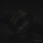 Dragon Lucky 8 Men's Gold Tungsten Wedding Band 8mm