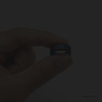 Cypress Thin Blue Line Tungsten Wedding Band 6mm