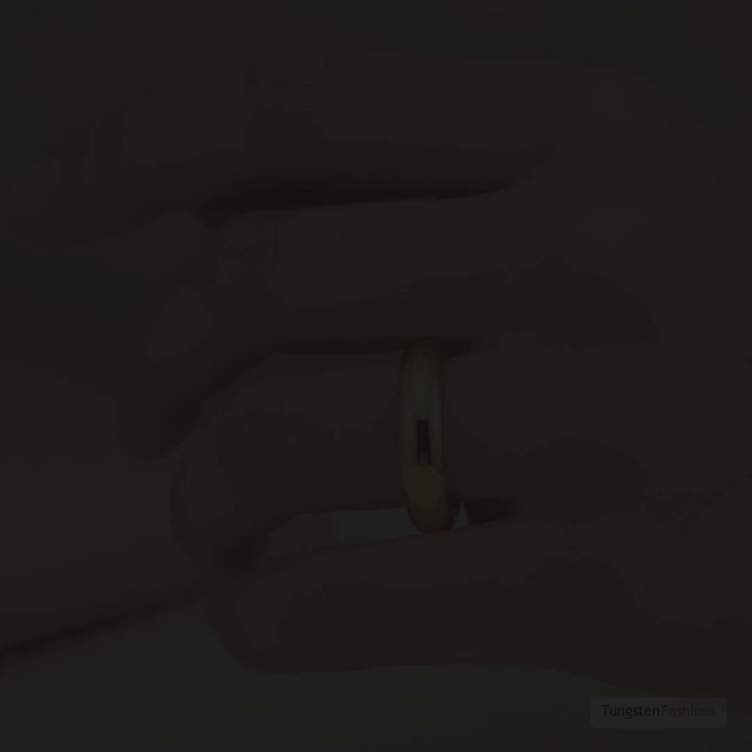 Classic Women's Gold Tungsten Wedding Band 3mm