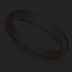 Classic Women's Rose Gold Tungsten Wedding Band 4mm