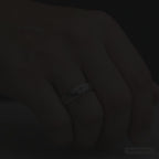 Aloysius Silver Tungsten Wedding Band 5mm