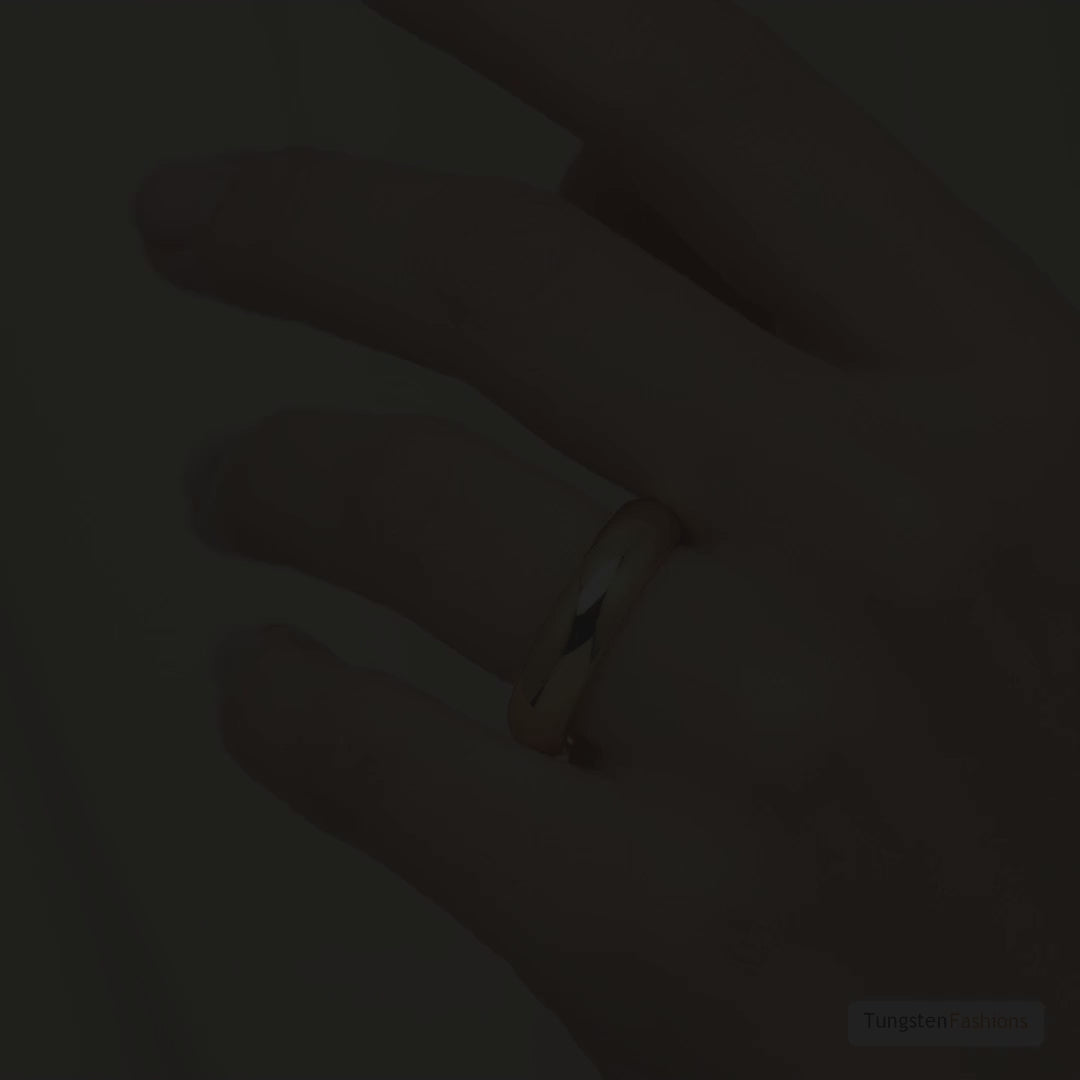 Classic Gold Tungsten Wedding Band 5mm