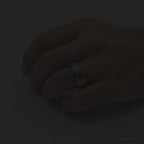Armon Men's Silver Tungsten Wedding Band 8mm