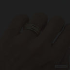 Gold Brick Men's Tungsten Wedding Band 8mm