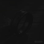 Brick Men's Black Tungsten Wedding Band 8mm