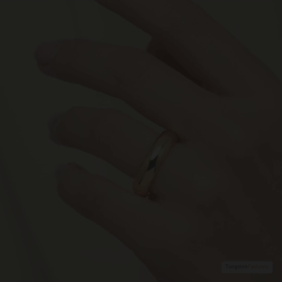 Classic Gold Tungsten Wedding Band 5mm