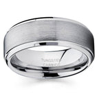 Sabu Brushed Two Toned Tungsten Ring 8mm