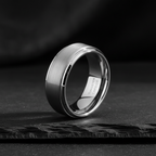 Sabu Brushed Two Toned Tungsten Ring 8mm