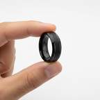 Cowboy Black Tungsten Carbide Ring 8mm