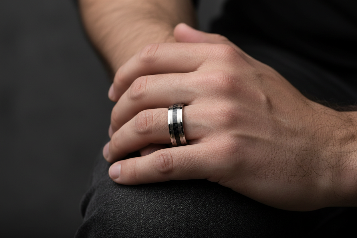 Tuscano Tungsten Carbon Fiber Ring